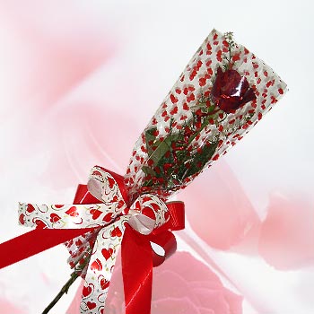 tek bir adet g�l seffafta   Ankara Anadolu �i�ek�i ma�azas� 