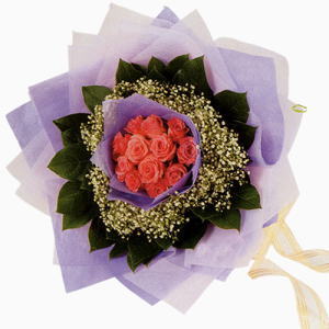 12 adet g�l ve elyaflardan   Ankara Anadolu �i�ek�i ma�azas� 