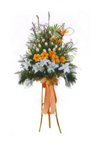  Ankara Anadolu �i�ek ma�azas� , �i�ek�i adresleri  Kazablanka, gerbera ve g�llerle hazirlanmis ferfor