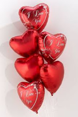  Ankara Anadolu Anadolu �nternetten �i�ek sipari�i  6 adet kirmizi folyo kalp u�an balon buketi