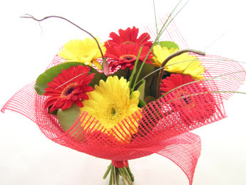 9 adet gerbera �i�eklerinden buket  Ankara Anadolu �i�ek sat��� 