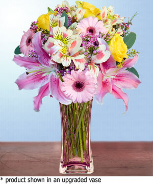 Anneme hediye karisik cam mevsim demeti  Ankara Anadolu internetten �i�ek sipari�i 