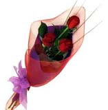�i�ek satisi buket i�ende 3 g�l �i�egi  Ankara Anadolu online �i�ek g�nderme sipari� 