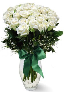 19 adet essiz kalitede beyaz gül  Ankara Anadolu çiçekçiler 