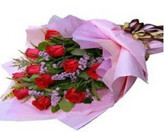 11 adet kirmizi g�llerden g�rsel buket  Ankara Anadolu �i�ek g�nderme sitemiz g�venlidir 
