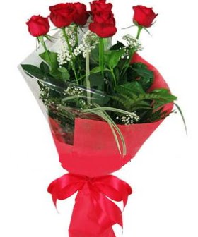 5 adet k�rm�z� g�lden buket  Ankara Anadolu kaliteli taze ve ucuz �i�ekler 