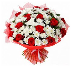 11 adet k�rm�z� g�l ve 1 demet krizantem  Ankara Anadolu �i�ek ma�azas� , �i�ek�i adresleri 