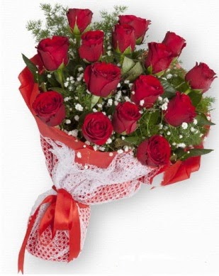 15 adet k�rm�z� g�lden k�z isteme buketi  Ankara Anadolu �i�ek g�nderme 