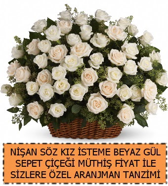 S�z ni�an k�z isteme �i�e�i 33 beyaz g�l  Ankara Anadolu �i�ek g�nderme sitemiz g�venlidir 