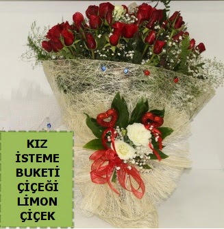 27 adet k�rm�z� g�lden k�z isteme buketi  Ankara Anadolu �i�ek sat��� 