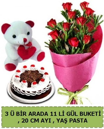 Ya�pasta ay�c�k ve g�l buketi her�ey i�inde  Ankara Anadolu �i�ek g�nderme sitemiz g�venlidir 