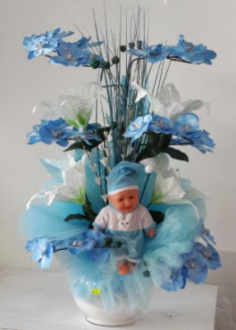 Mavi cam bebekli bebek doum iei  Ankara Anadolu iek sat 