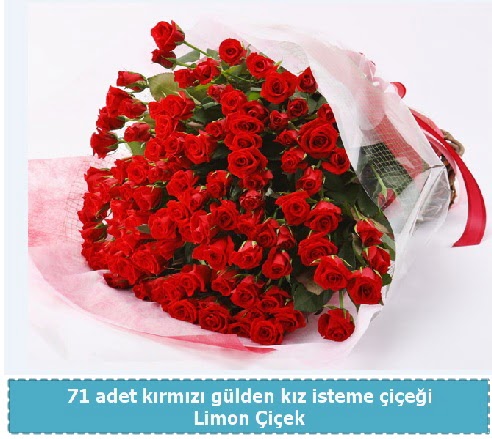 41 adet k�rm�z� g�l k�z isteme buketi  Ankara Anadolu �i�ek�i telefonlar� 