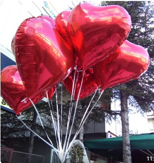 8 adet folyo kalp uan balon  Ankara Anadolu ucuz iek gnder 