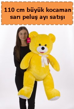 110 cm b�y�k sar� kocaman pelu� ay�  Ankara Anadolu �i�ek yolla 