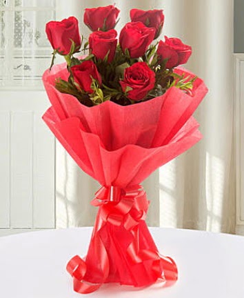9 adet k�rm�z� g�lden modern buket  Ankara Anadolu Anadolu �nternetten �i�ek sipari�i  