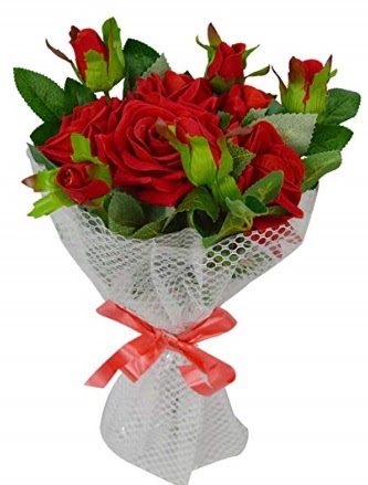 9 adet k�rm�z� g�lden sade ��k buket  Ankara Anadolu �i�ek�i telefonlar� 