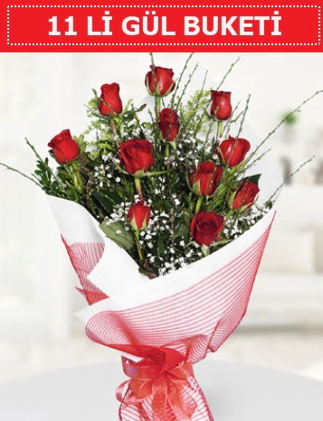 11 adet k�rm�z� g�l buketi A�k budur  Ankara Anadolu �i�ek g�nderme sitemiz g�venlidir 