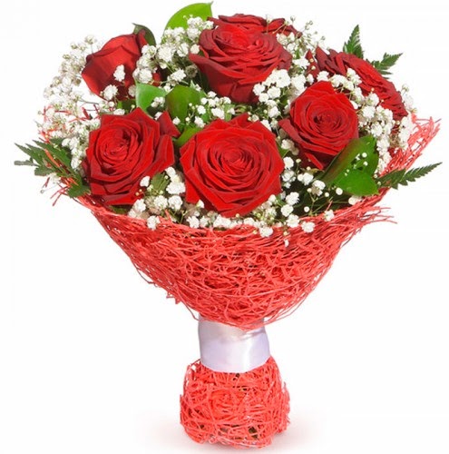 7 adet k�rm�z� g�l buketi  Ankara Anadolu �i�ek�iler 