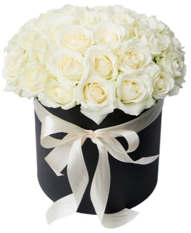 41 adet özel kutuda beyaz gül  Ankara Anadolu çiçek satışı  süper görüntü 