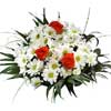 krizantemler beyaz ve g�ller  Ankara Anadolu �i�ek , �i�ek�i , �i�ek�ilik 