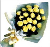 sari güllerden sade buket  Ankara Anadolu çiçek , çiçekçi , çiçekçilik 