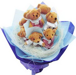 12 adet hediye ayicik bear demeti  Ankara Anadolu kaliteli taze ve ucuz �i�ekler 