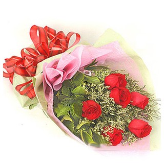  Ankara Anadolu �i�ek , �i�ek�i , �i�ek�ilik  6 adet k�rm�z� g�lden buket