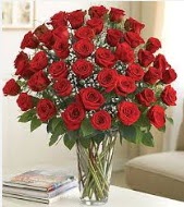 Cam vazoda 51 kırmızı gül süper indirimde  Ankara Anadolu uluslararası çiçek gönderme  