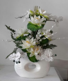 Porselen yapay çiçek tanzimi  Ankara Anadolu çiçek yolla 