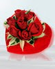  Ankara Anadolu 14 şubat sevgililer günü çiçek  Kalp kutuda 9 adet Güller 